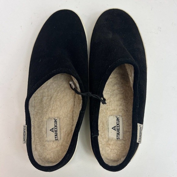 Staheekum Black Suede Cami Mule Sneaker Slip-On Size 7 New - Picture 8 of 10